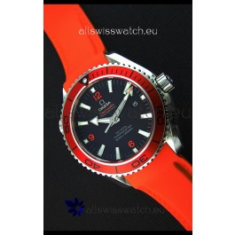 Omega Seamaster Planet Ocean Swiss Orange Strap Replica 45MM 1:1 Ultimate Edition Watch 