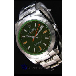 Rolex Milgauss 116400M Swiss Watch with Black Dial - Ultimate 904L Steel Watch 