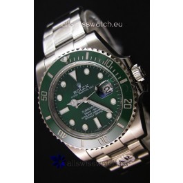 Rolex Submariner Ref#116610LV The Hulk Swiss Replica 1:1 Mirror - Ultimate 904L Steel Watch 