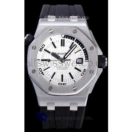 Audemars Piguet Royal Oak Diver Swiss Replica Watch White Dial 1:1 Quality 3120 Movement 904L Steel 