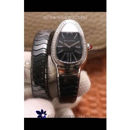 Bvlgari Serpenti Edition Black Ceramic Replica Watch in 1:1 Mirror Quality 