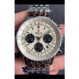 Breitling Navitimer 1 B01 Chronograph Edition 43MM - White Dial 904L 1:1 Mirror Replica Watch