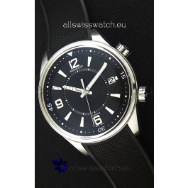 Jaeger-LeCoultre Polaris Black Dial Watch with Nylon Strap 1:1 Mirror Replica