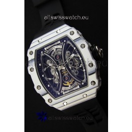 Richard Mille RM53-01 Pablo Mac Donough White Carbon Case Swiss Replica Watch 