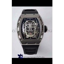 Richard Mille RM052 Skull Genuine Tourbillon Edition Watch in Titanium Casing 