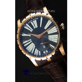 Roger Dubuis Excalibur RDDBEX0587 Pink Gold Grey Dial Swiss Replica Watch