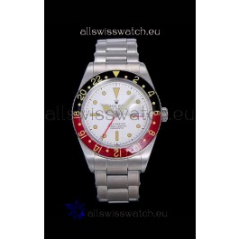 Rolex GMT Master ALBINO Edition Vintage Swiss Watch in White Dial
