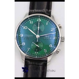 IWC Portuguese Chronograph Swiss Replica Watch in Steel Case - 1:1 Mirror Replica Edition