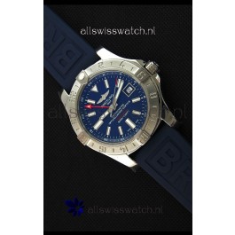 Breitling Avenger II GMT Swiss 1:1 Mirror Replica Watch in Blue Dial 