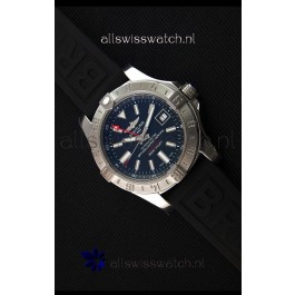 Breitling Avenger II GMT Swiss 1:1 Mirror Replica Watch in Black Dial 