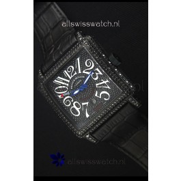 Franck Muller Conquistador King Automatic Swiss Replica Watch in Black PVD Case