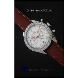 Omega Speedmaster 57 Co-Axial Chronograph Watch in Brown Leather Strap
