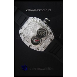 Richard Mille RM053 Tourbillon Pablo Mac Donough Swiss Replica Watch in Titanium Case Black Strap