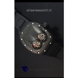 Richard Mille RM053 Tourbillon Pablo Mac Donough Swiss Replica Watch in PVD Case Black Strap