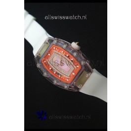 Richard Mille RM07-02 Sapphir Ladies Swiss Replica Watch in Pink Pearl Dial 