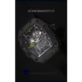 Richard Mille RM35-01 Rafael Nadal Edition Swiss Replica Watch Black Nylon Strap