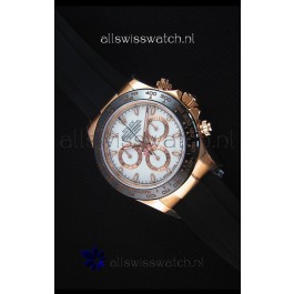 Rolex Daytona 116515 Everose 1:1 Mirror Replica White Dial Watch 