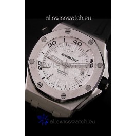 Audemars Piguet Royal Oak Scuba Swiss Watch in White Dial