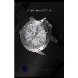 Ball Hydrocarbon Spacemaster Automatic Day Date Rubber Strap in White Dial - Original Citizen Movement 