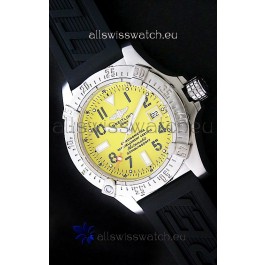 Breitling Seawolf Swiss Automatic Watch in Yellow Dial