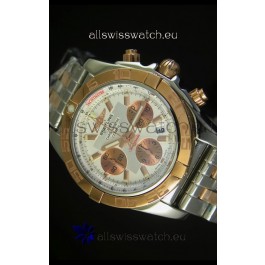 Breitling Chronomat Evolution Swiss Replica Watch in Pink Gold