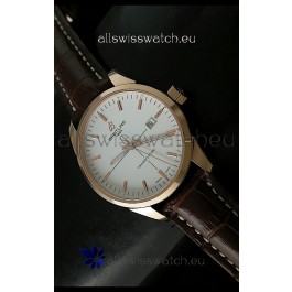 Breitling Transocean Rose Gold White Dial Swiss Watch