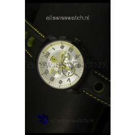 Scuderia Ferrari Heritage SF107 Chronograph Watch in Black Steel