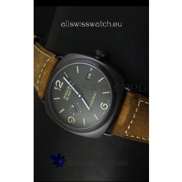 Panerai Radiomir PAM505 Black Seal 3 Days Edition with DLC Coated Case Swiss Watch 