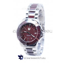 Tag Heuer Formula 1 Quartz Brown Ceramic Bezel Steel Watch