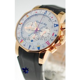 Corum Admirals Cup Chronograph Swiss Replica Gold Watch 