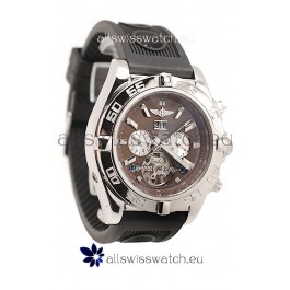 Breitling Chronograph Chronometre Japanese Tourbillon Watch in Brown Dial