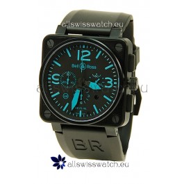 Bell and Ross BR01-94 Edition Swiss Replica Automatic Watch in Blue Markers