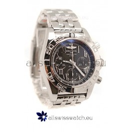 Breitling Chronograph Chronometre Swiss Replica Watch in Black Dial