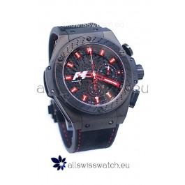 Hublot Big Bang F1 Edition King Power Swiss Replica Black Ceramic Watch