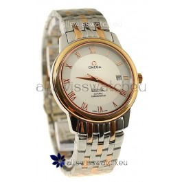 Omega Co-Axial Deville Japanese Rose Gold Watch in Roman Markers