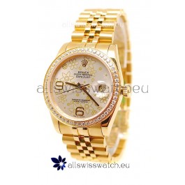Rolex Datejust Floral Motif 2011 Edition Swiss Replica Watch