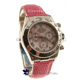 Rolex Daytona Cosmograph Swiss Replica Watch in Light Pink Pearl Dial