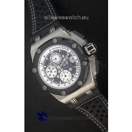 Audemars Piguet Royal Oak Offshore Rubens Barrichello Titanium Swiss Watch - Secs hand 12 O Clock