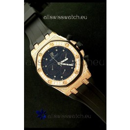 Audemars Piguet Royal Oak Ladies Alinghi Limited Edition Japanese Watch in Yellow Gold