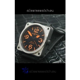 Bell and Ross BR01 92 Swiss Watch with Diamonds Bezel