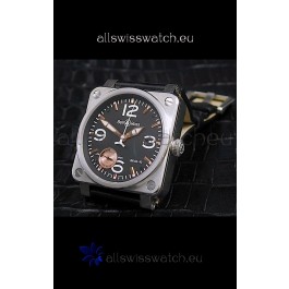 Bell and Ross BR013 97 Power Reserve Swiss Watch in Black Dial