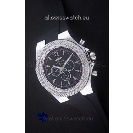 Breitling Bentley Chronograph Japanese Replica Watch in Black Dial