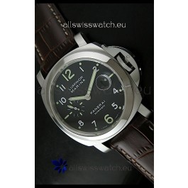 Panerai Luminor Marina PAM164 Swiss Automatic Replica Watch in Brown Strap - 1:1 Mirror Replica