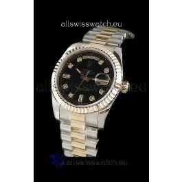 Rolex Day Date Japanese Watch in Two Tone