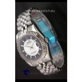 Rolex Datejust Oyster Perpetual Superlative ChronoMeter Replica Watch in Black & White Dial