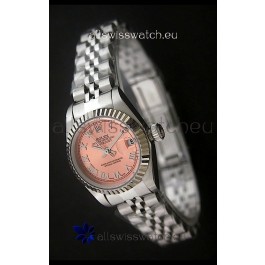 Rolex Datejust Oyster Perpetual Superlative ChronoMeter Swiss Watch in Orange Dial