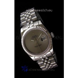 Rolex Datejust Mens Japanese Replica Watch in Grey Dial