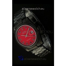 Rolex Datejust Swiss Replica PVD Watch in Red Dial