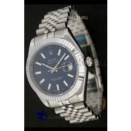 Rolex DateJust Swiss Replica Watch in Blue Dial
