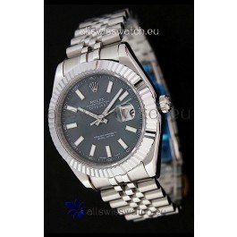 Rolex DateJust Swiss Replica Watch in Black Mother of Pearl Dial